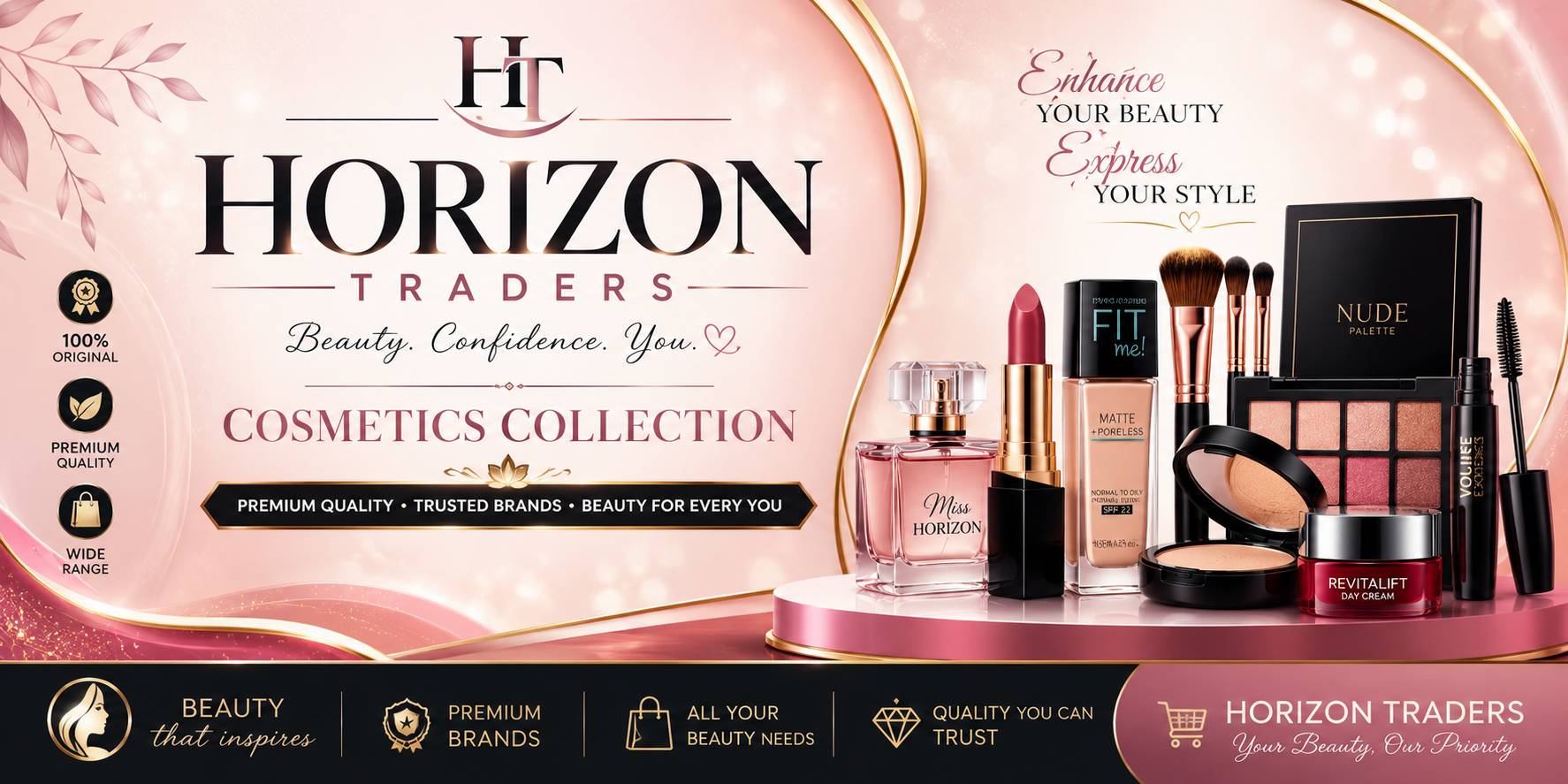 Horizon Traders Premium Cosmetics Collection – Beauty, Elegance & Confidence