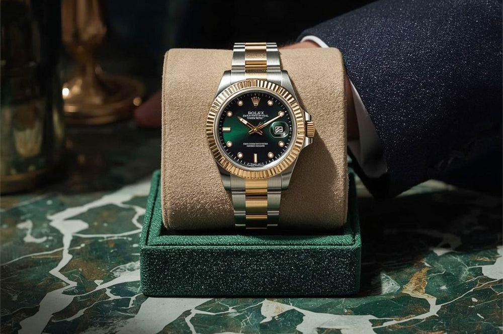Two-Tone Green Dial Prestige Watch