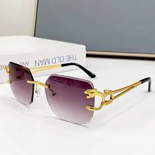 Premium Designer-Inspired Rimless Sunglasses – Square Luxury UV Protection Eyewear